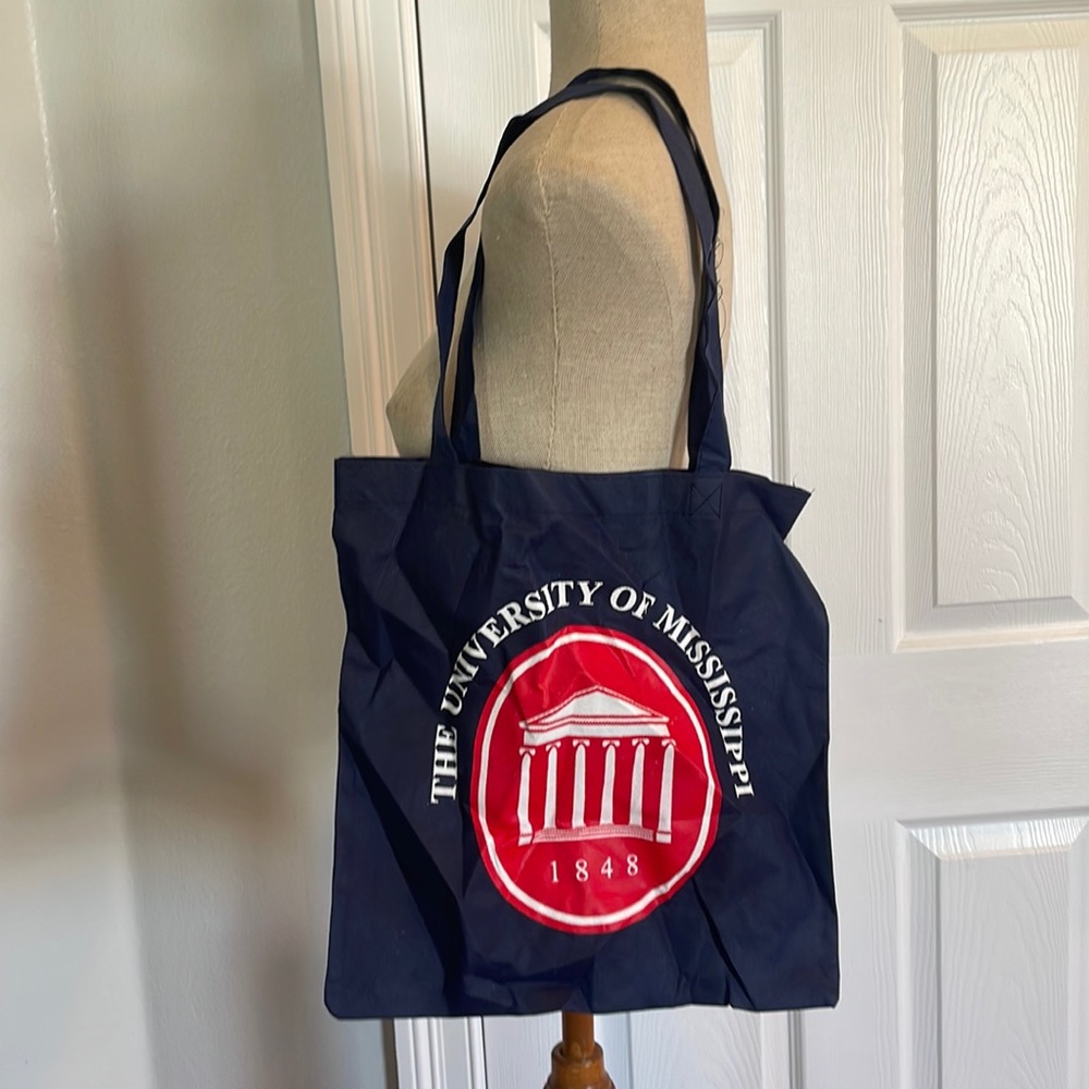 The University of Mississippi tote bag Red white blue